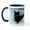 White/Navy Inside, variant on CafePress - Black Cat Mug - 11 oz Ceramic Mug - Novelty Coffee Tea Cup