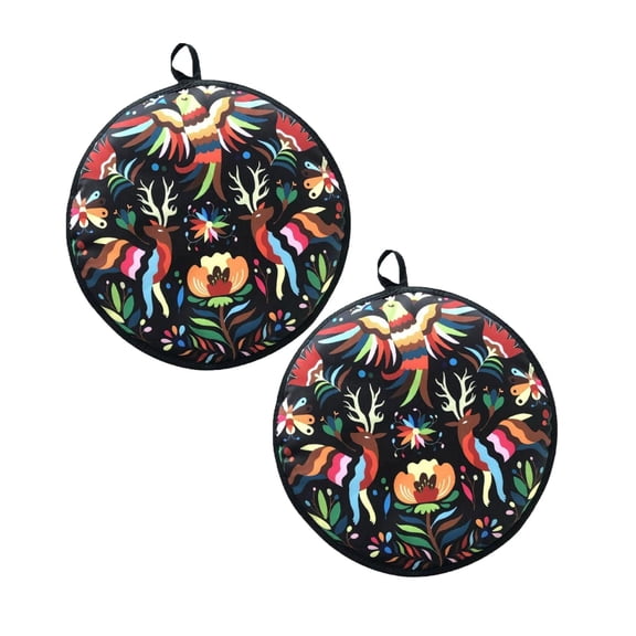 2Pcs Corn Tortilla Insulated Bag, Homng Tortilla Warmer 12 Inch Insulated Cotton Fabric Microwaveable Warmer to Keep Warm for Up to One Hour for Pizza Bread