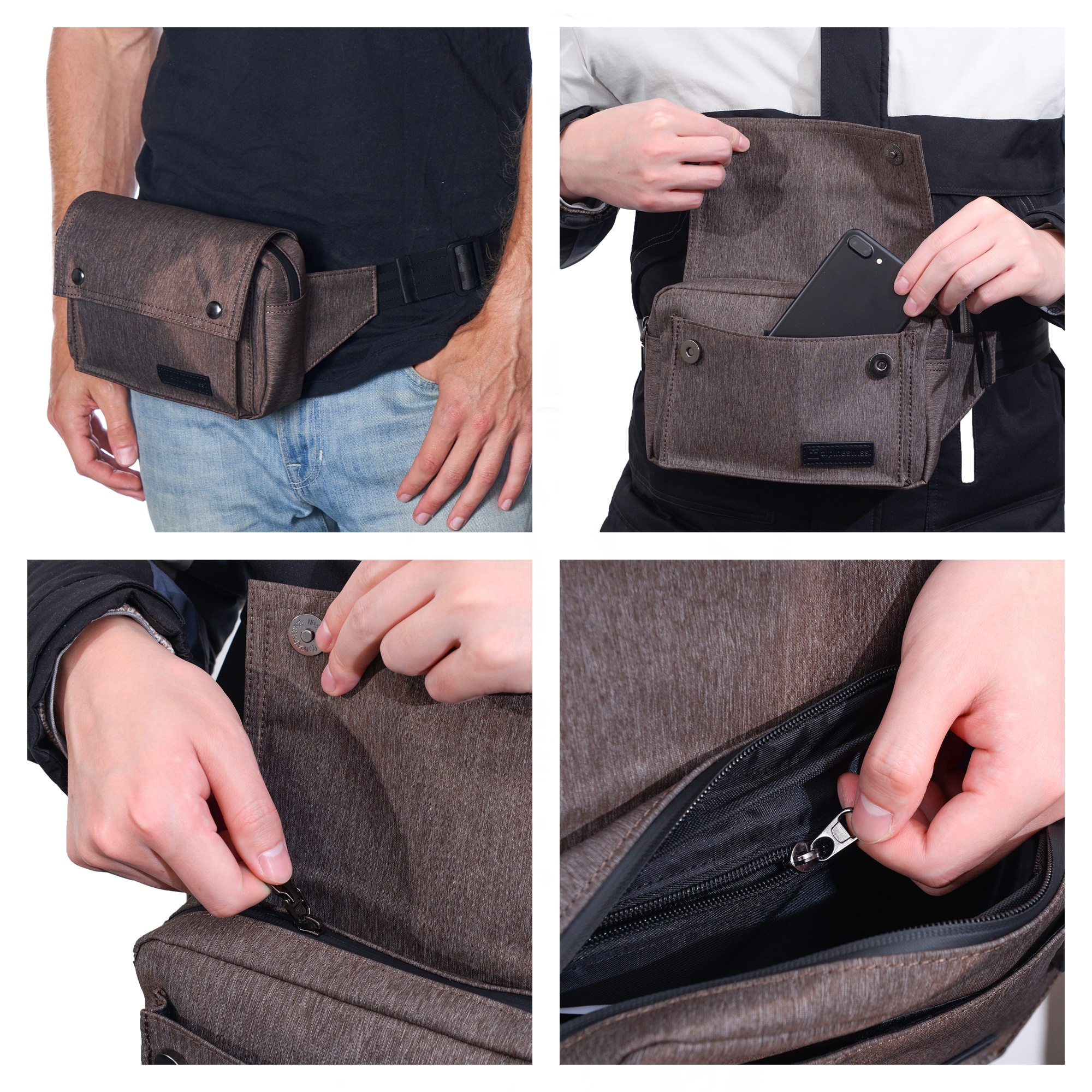 Alpine Swiss Fanny Pack Waist Bag Adjustable Belt Strap Crossbody Sling Bum Bag