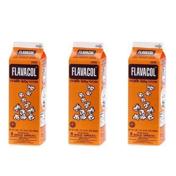 Flavacol Popcorn Flavoring salt, 3 Cartons, Gold Medal