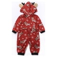 thumbnail image 4 of Babibeauty Christmas Family Matching Hoodie Pajamas Reindeer One Piece Jumpsuit Zipper Pajamas Reindeer Jumpsuit for Dad Womens Kids Baby, 4 of 6