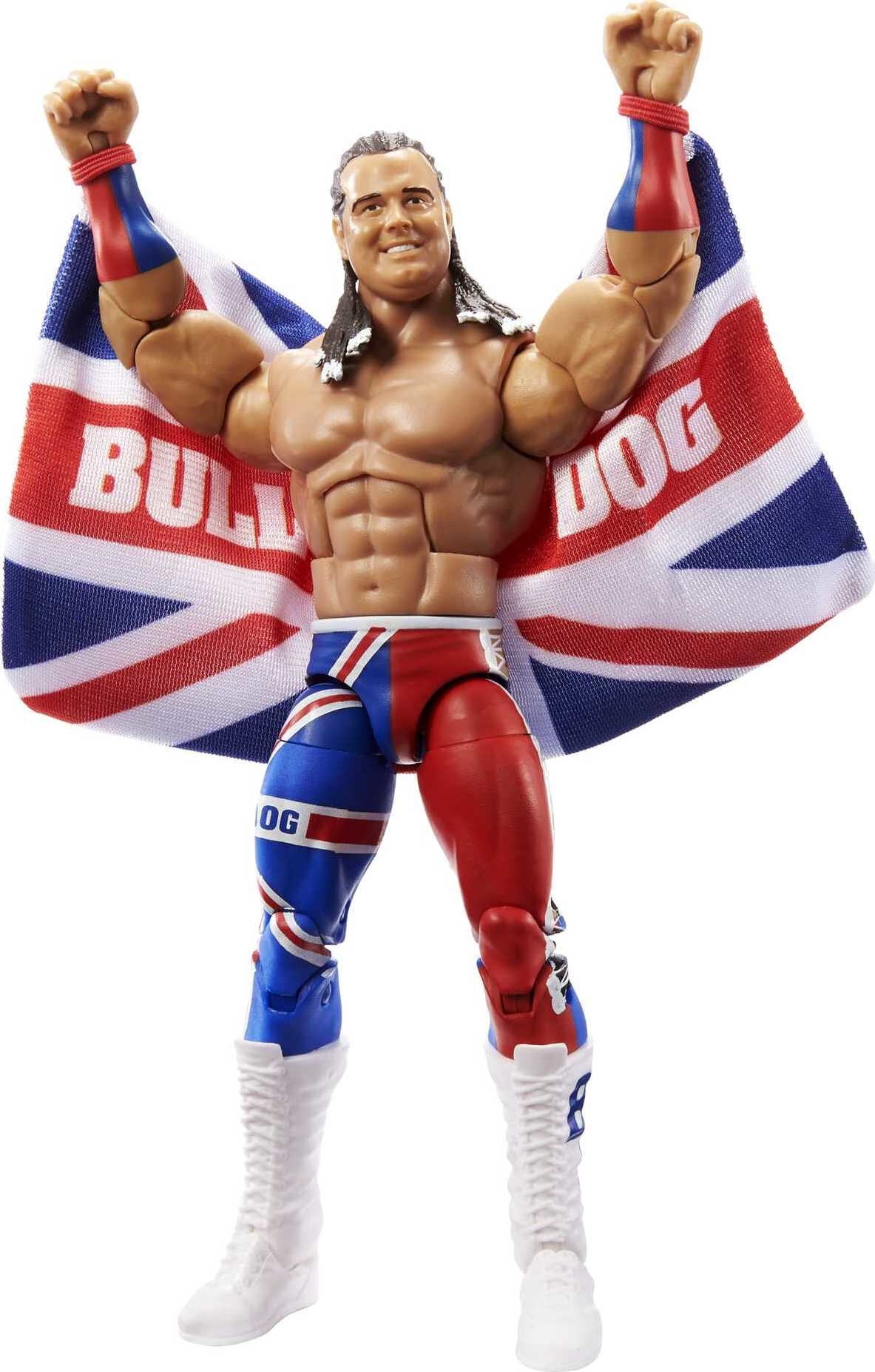 WWE British Bulldog Elite Collection Action Figure 6 Inch Posable