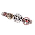 thumbnail image 1 of 3xVintage novedad reloj engranajes mecánicos Steampunk pinza para el pelo accesorio de disfraz 3 piezas, 1 of 8