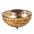 thumbnail image 5 of Meyda Tiffany 214929 Tiffany Turning Leaf 3 Light 16" Wide Semi-Flush Bowl Ceiling Fixture, 5 of 5