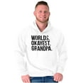 thumbnail image 4 of Worlds Okayest Grandpa Funny Hoodie Hooded Sweatshirt Men Brisco Brands X, 4 of 5