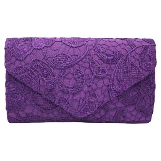 Women Shoulder Bag Portable Replacement Solid Color Envelope Girl Lightweight Durable Stylish Fashionable Banquet Rectangular Girls Envelope Pouch Clutches Purple