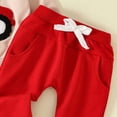 thumbnail image 6 of Zefriona Baby Boys Cute Tractor Embroidered Long Sleeve Sweatshirt and Pants Casual Outfit Set 3M-3Y Red Size 6-12M, 6 of 7