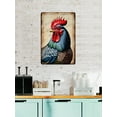 thumbnail image 4 of Rooster Farmhouse Aluminum Sign 12x16 Inches - Retro Chicken Wall Decor, Vintage Metal Plaque for Kitchen, Dining Room, Porch, or Garden, Unique Gift for Poultry Lovers & Farmers, 4 of 8