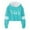 01_Sky Blue, variant on QUOTAY Girls Short Cropped Hoodie Loose Casual Pullover with Letter Print and Striped Long Sleeves Cute Sweatshirt Top for Everyday Wear Hoodies for Girls 02_Black,3-4 Years