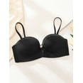 thumbnail image 3 of Wingslove Women's Strapless Multiway Push Up Bra Wireless Plus Size Convertible Bra, Black 34DDD, 3 of 6