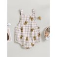 thumbnail image 4 of Bagilaanoe Newborn Baby Girl Rompers Plaid Print Sleeveless Bodysuit 6M 12M 18M 24M Infant Summer One Piece Jumpsuit, 4 of 8