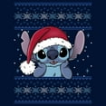 thumbnail image 2 of Men's Lilo & Stitch Santa Hat Ugly Sweater  Sweatshirt, 2 of 4