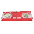 thumbnail image 3 of Foldable Laptop Cooler, LED Blue Light Dual Fan Computer Cooling Pad Foldable USB Powered  for Notebook White,Pink,Yellow,Red,Blue,Black, 3 of 7