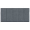 thumbnail image 3 of vidaXL Coussin de Tête de Lit Gris Foncé 100 cm Velours, 3 of 5