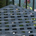 thumbnail image 4 of Caruba Outdoor Cast Aluminum Rectangle Dining Table, Black Sand, 4 of 8