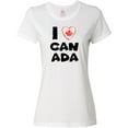 thumbnail image 3 of Inktastic I Love Canada Heart with Maple Leaf Women's T-Shirt, 3 of 5