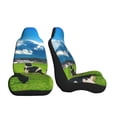 thumbnail image 3 of Cauagu Grazing Cows Mountain View Print Car Seat Covers,Universal Automotive Seat Covers Car Seat Protectors Easy to Install Car Cover Car Accessories Auto rucks Van & SUV-2 PCS, 3 of 9