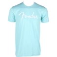 thumbnail image 1 of Fender T-Shirt Logo Spaghetti, Bleu Daphné, L, 1 of 1