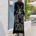 thumbnail image 3 of Ha resucitado Pascua feliz día de Pascua Vestido largo vestido de noche mujer, 3 of 5