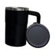 thumbnail image 2 of Taza de café eléctrica multiusos con tapa de acero inoxidable, mezcladora automática Negro, 2 of 8