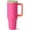 Orchid, variant on Traveler - 40 oz Water Bottle with Handle & Flip Straw - Fits in Cup Holder, Leak Resistant Tumbler-Reusable Insulated Stainless Steel & Rubber Base - Gifts for Women & Men, Pink Sand