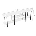 thumbnail image 3 of Manhattan Comfort Celine Side Table Console from Engineered Wood in White, 3 of 9