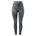 thumbnail image 1 of Gibobby Leggings afelpados de invierno para mujer Leggings con patrón de cintura alta para mujer, pantalones de vaqueros de imitación de terciopelo(Negro,Talla única), 1 of 4
