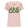 thumbnail image 4 of lcziwo Irish Shirts for Women 2025 Summer Short Sleeve T Shirt Cute Wine Glass Graphic Tees Loose Fit U Neck Blouses St. Patrick's Day Vacation Tops Pink M 50% Percent off Sales Today, 4 of 5