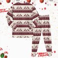 thumbnail image 5 of sdbrld Toddler Kids Fall Pajamas for Boys Girls Christmas Pajama Cute Xmas Graphics Shirt Long Sleeve and PJs Pants Two Piece Sleepwear Outfit Sets Wine Sizes 4-5 Years, 5 of 9
