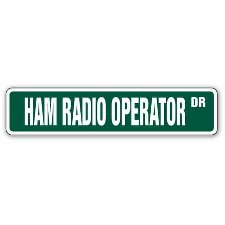 HAM RADIO OPERATOR Street Decal 2 two way radios amateur | Indoor/Outdoor |  7