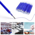 thumbnail image 1 of 100PCS Heat Erasable Pen Refills, Blue High Temperature Disappearing Pen Refills Fabric Markers For Sewing Quilting Clothes Making, 1 of 8