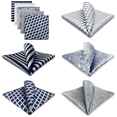 thumbnail image 3 of 5 Pieces Assorted Mens Silk Pocket Square Handkerchiefs Set 77, 3 of 7