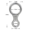 thumbnail image 2 of Figura 8 Word Climbing Descender Downhill Ring Dispositivo de alpinismo Accesorios, 2 of 7
