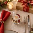 thumbnail image 2 of QISIWOLE Christmas Santa Glass Art Cup Holiday Glassware, 2 of 5