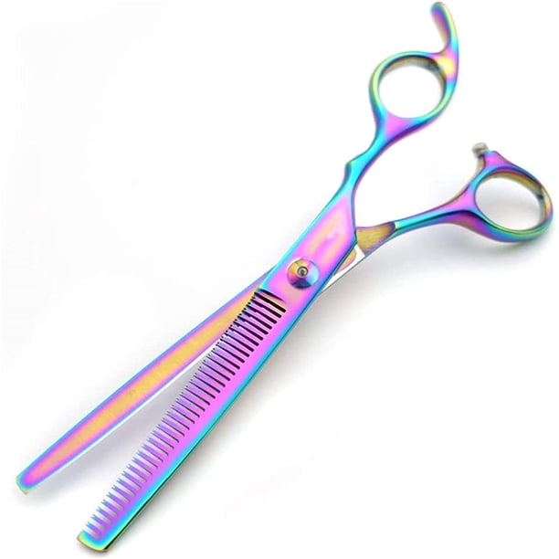 Tijeras de peluquería de 1 pieza, tijeras de peluquería, tijeras de peluquería, tijeras de peluquería profesionales en colores, para principiantes, estudiantes, mujeres, hombres (estilo 2)