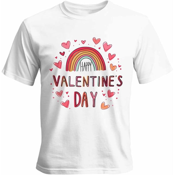 Camisetas para hombre, San Valentín, arcoíris, manga corta, informales, camisetas gráficas para adolescentes, niños y hombres.