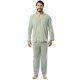 thumbnail image 1 of Set de pijama Fruit of the Loom para hombre, jersey de punto verde, 1 of 5