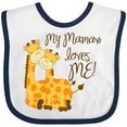 thumbnail image 3 of Inktastic My Mamaw Loves Me Boys or Girls Baby Bib, 3 of 4