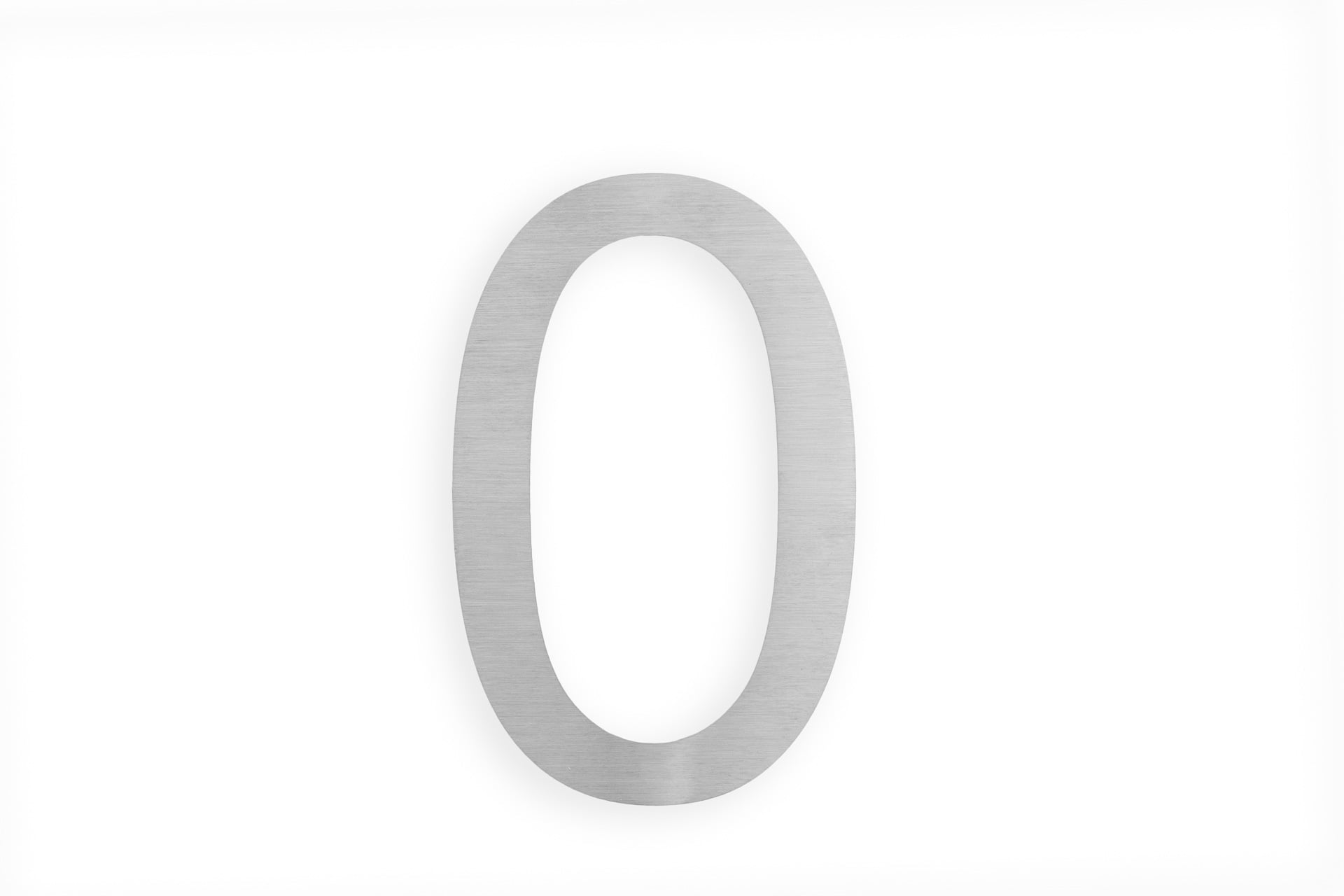 6'' Silver Stainless Steel Floating House Number Sign