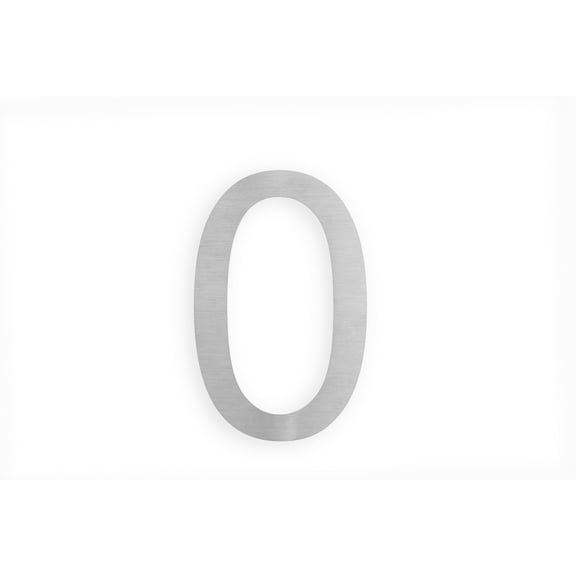 MSH Modern Stainless Hardware 6 Inch Stainless Steel House Number 0