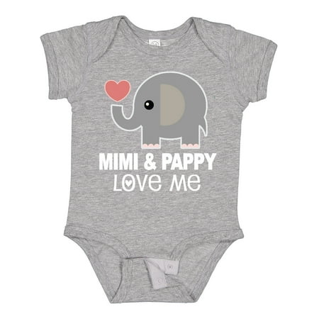 

Inktastic Mimi and Pappy Love Me Outfit Gift Baby Boy or Baby Girl Bodysuit