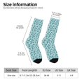thumbnail image 2 of Rateoe Teal turquoise shell for Women Casual Calf Socks - Cute Crew Socks - Thin Soft Above Ankle Socks Size 5-11, 2 of 6