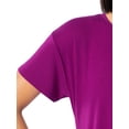 thumbnail image 5 of Fruit of the Loom Women's Soft and Breathable Short Sleeve Crew Top & Pajama Short Set, Sizes S-4X, 5 of 11