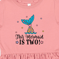 thumbnail image 4 of Inktastic Mermaid 2nd Birthday 2 Year Old Girls Toddler Dress, 4 of 5
