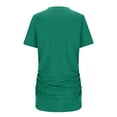 thumbnail image 4 of Diufon Womens Summer Tunics Casual Short Sleeve Round Neck T Shirts Solid Color Tops 2024, 4 of 7