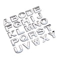 thumbnail image 4 of Kuntesetty 26 3D Stickers with English Letters for Cars, for Vehicle Body, Shiny Metal, for Silver, 4 of 10