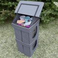 thumbnail image 4 of Kitty City Condominio para gatos al aire libre de 2 niveles, cama grande para gato, cubo apilable, c, 4 of 7