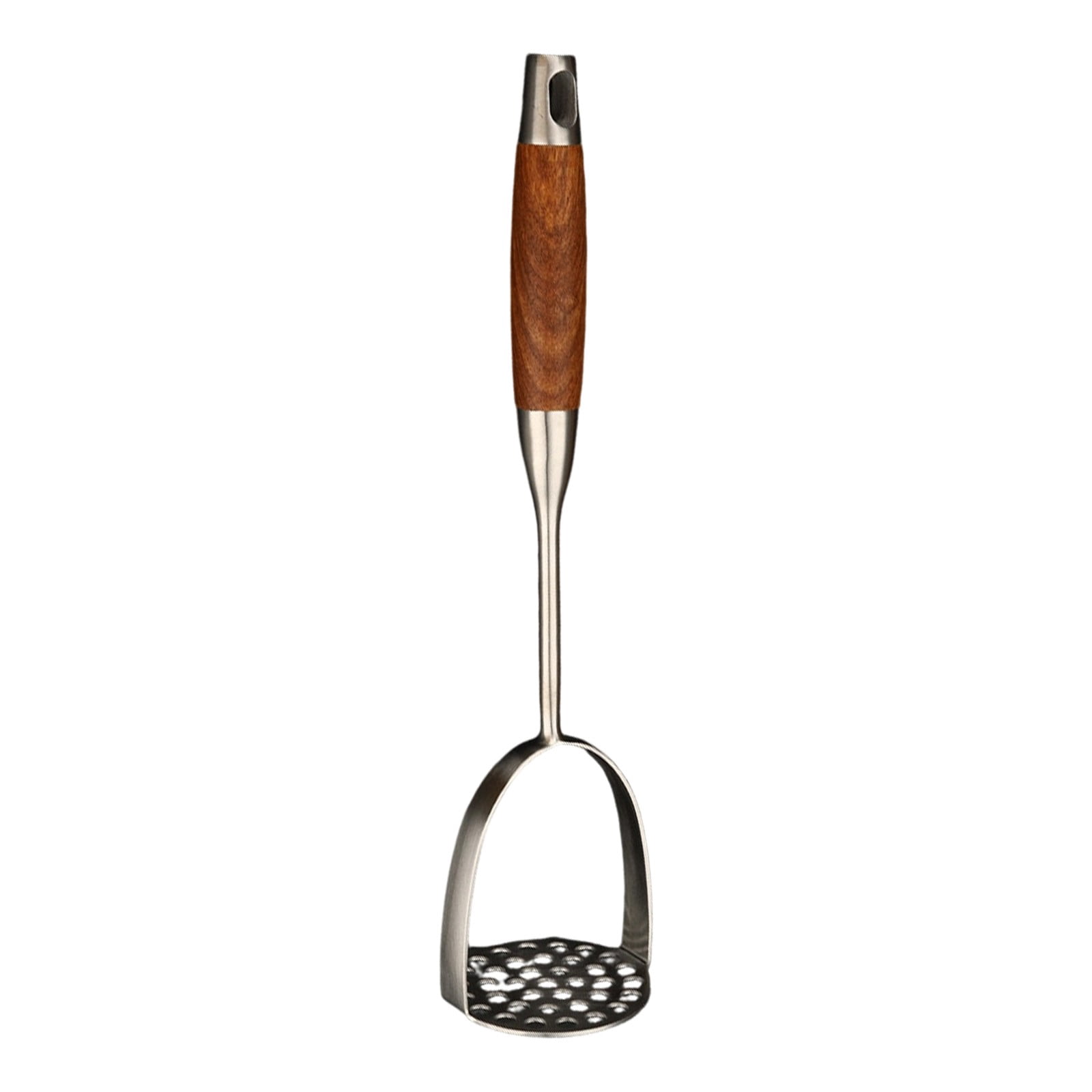 Stainless Steel Potato Masher Tool with Ergonomic Arc Design for Effortless Smooth Mashing in Your Kitchen