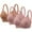 Khaki+Pink+Pink, variant on fheaev 3Pc Plus Size Bra for Women Wireless Bras No Underwire Printing Gathered Together Large Size Wirefree Adjustable Shoulder Strap Full Coverage Push Up Bras Everyday Bras Underwear