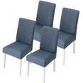 thumbnail image 1 of CANDeal 4PCS Dining Room Chair Covers Slipcovers Set, Spandex Fabric Fit Stretch Removable Washable Short Kitchen Chair Covers Protector for Dining Room, Hotel, 1 of 4
